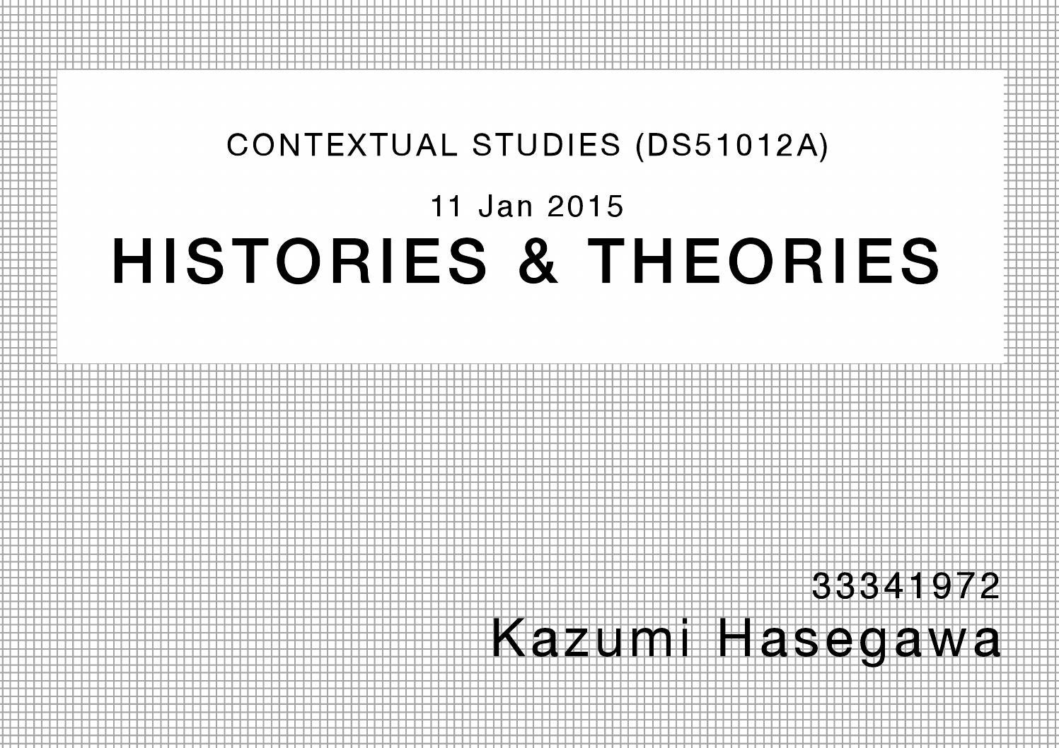 Histories & theories by KazH Issuu