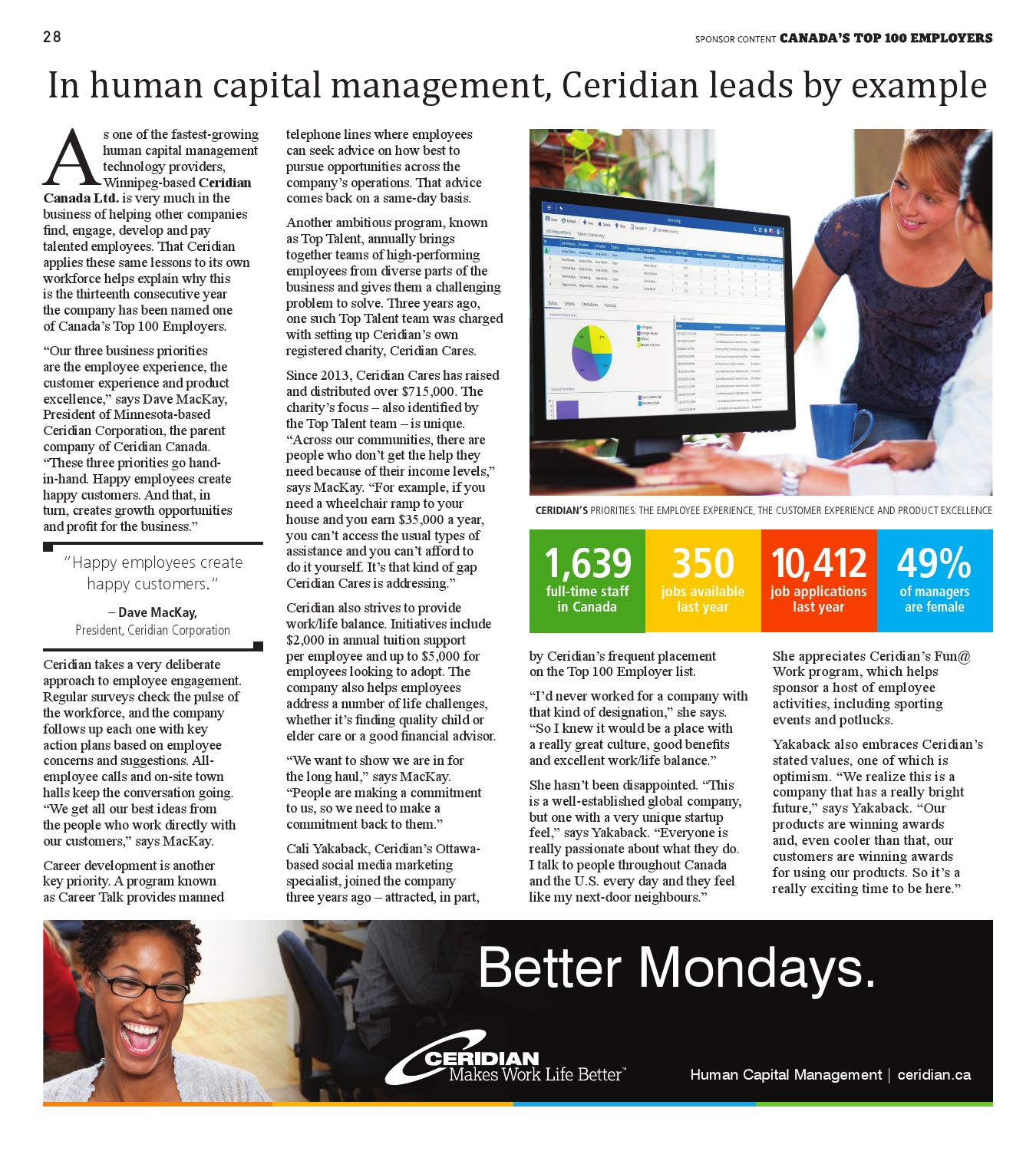 Canada s Top 100 Employers 2016 By Canada s Top 100 Employers Issuu