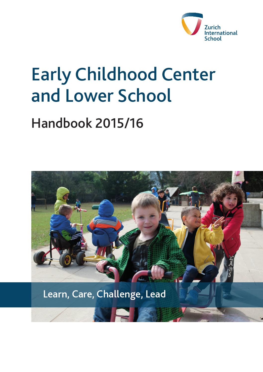 Lower School & ECC Handbook by Zurich International School Issuu