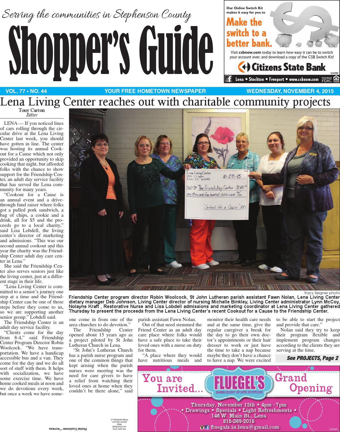 Sg 11 4 15 by Southern Lakes Newspapers / Rock Valley Publishing - Issuu