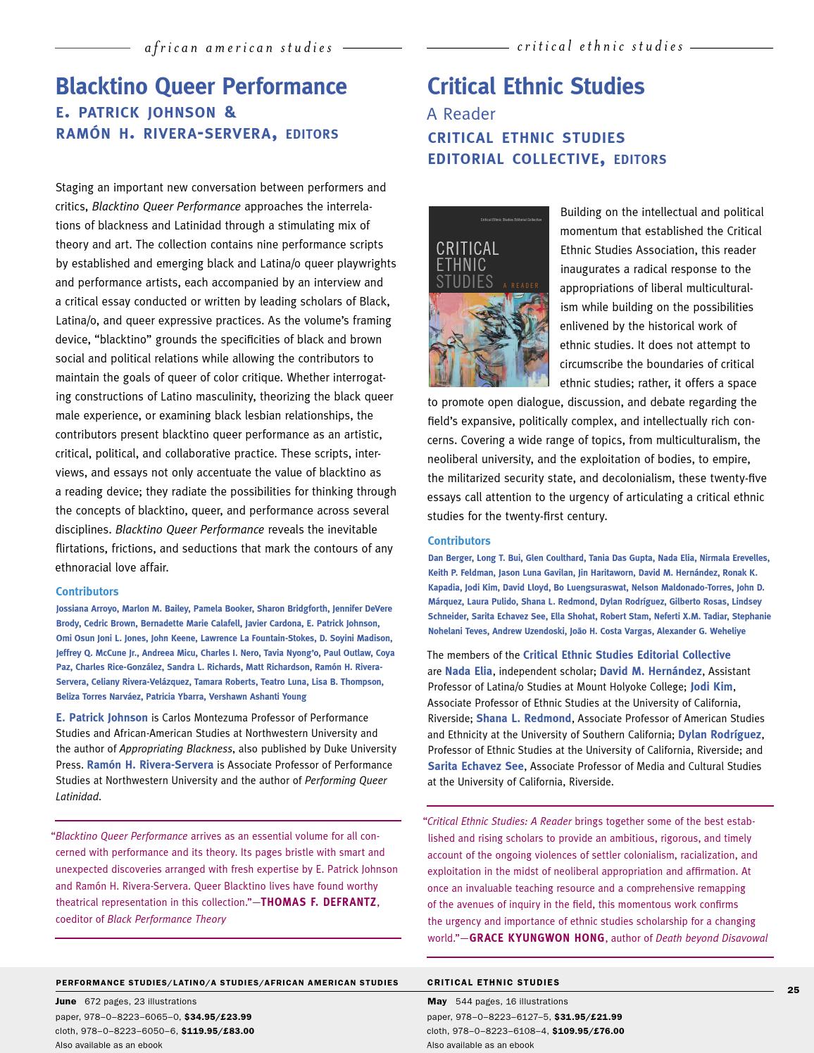 Duke University Press Spring & Summer 2016 Catalog by Duke University Press Issuu