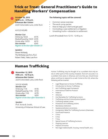 Fall 2015 CLE 书桌 目录 第 10 页