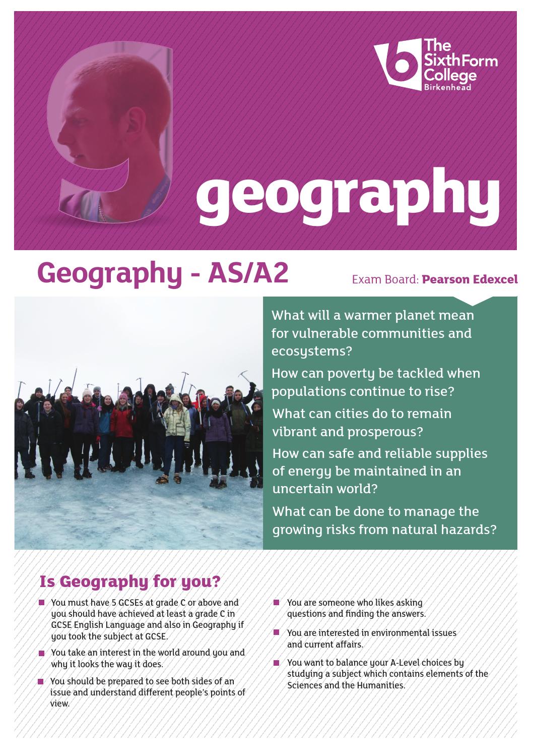 Geography A Level by Schudio Issuu