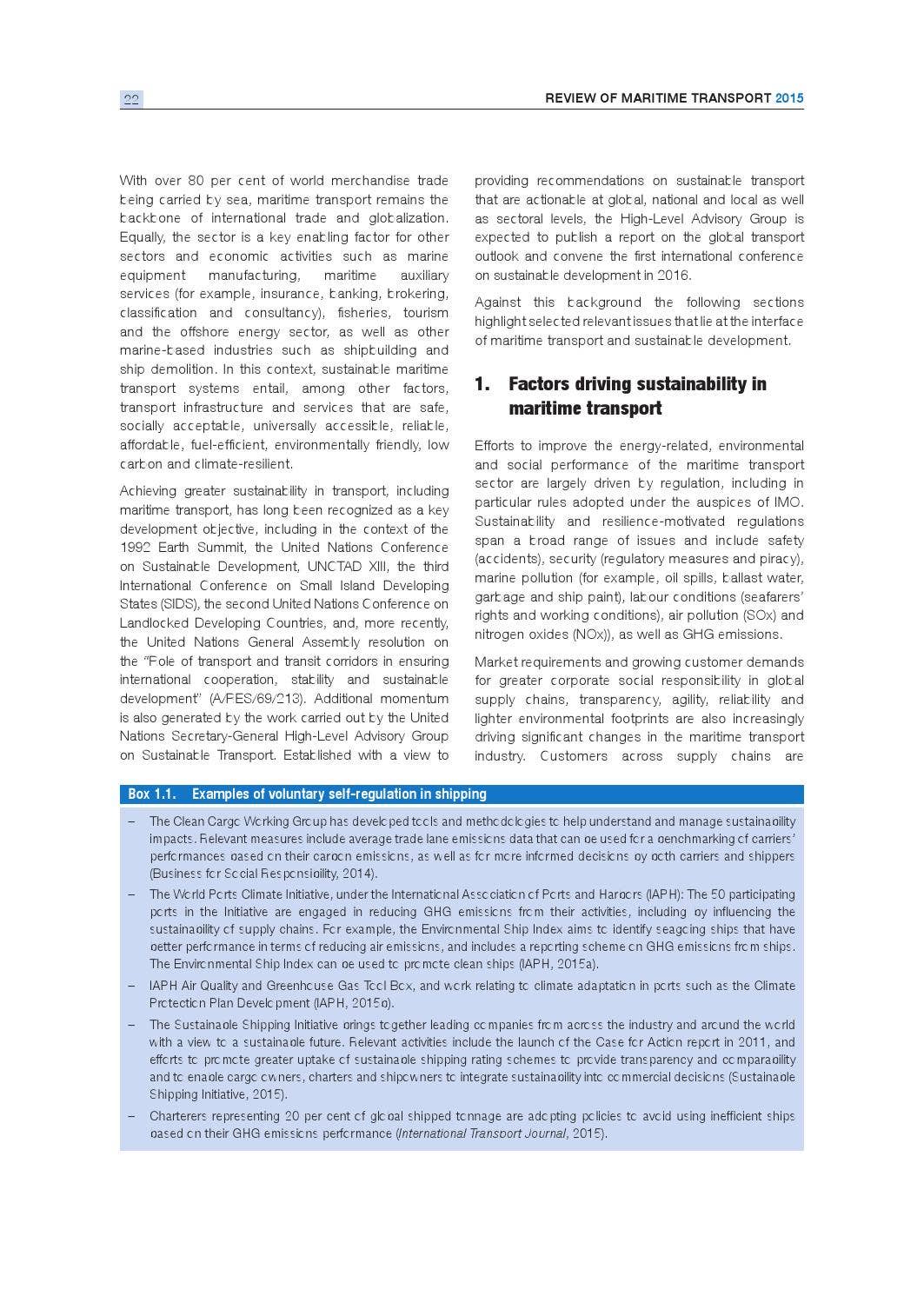 Review of Maritime Transport 2015 by United Nations Publications - Issuu