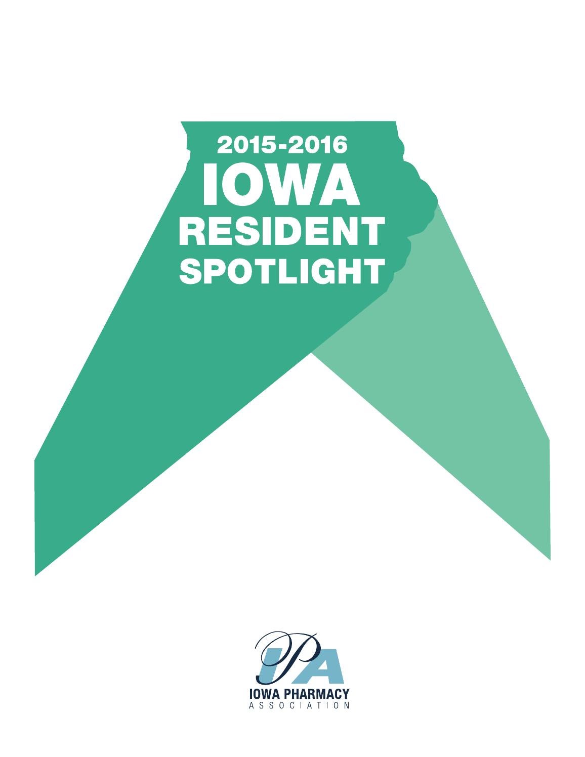 20152016 Iowa Resident Spotlight by Iowa Pharmacy Association Issuu