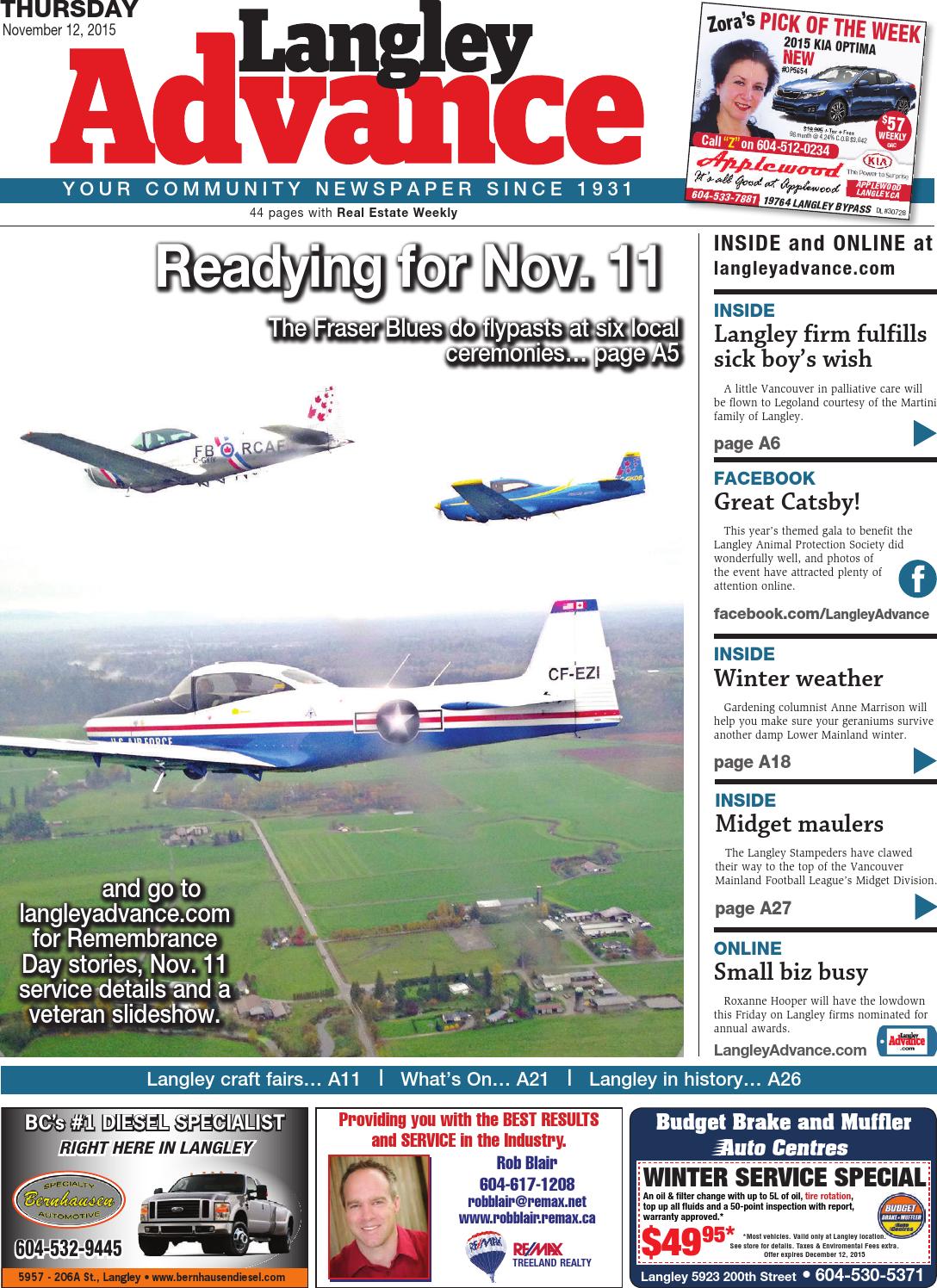 Langley Advance, November 11, 2015 by Black Press Media Group Issuu