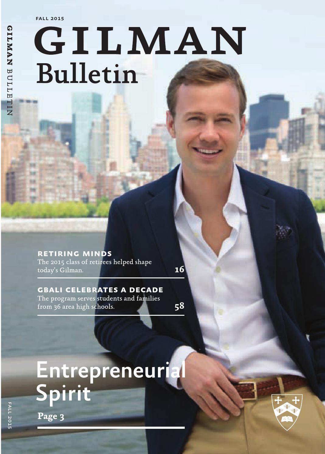 The Bulletin: Fall 2015 by Gilman School - Issuu