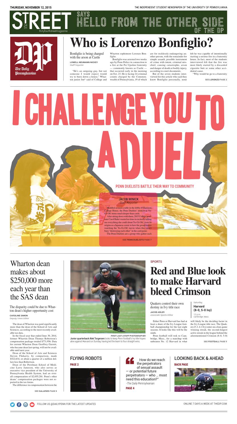 November 12, 2015 by The Daily Pennsylvanian Issuu