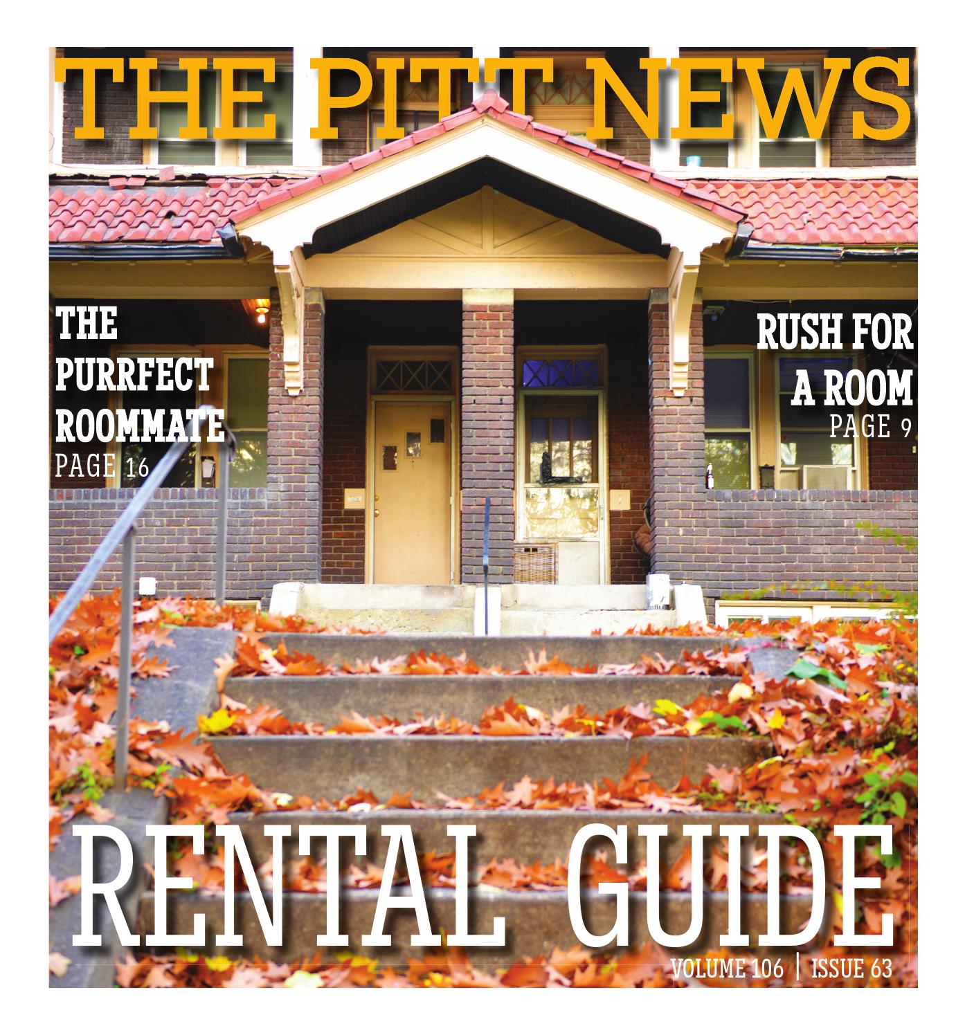 RENTAL GUIDE 111315 by The Pitt News Issuu