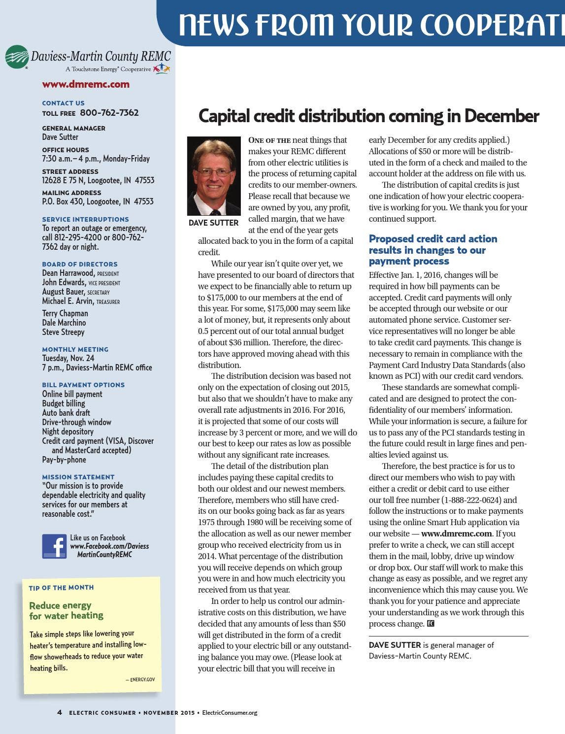 2015 November Daviess-Martin County REMC Newsletter by Inside ...