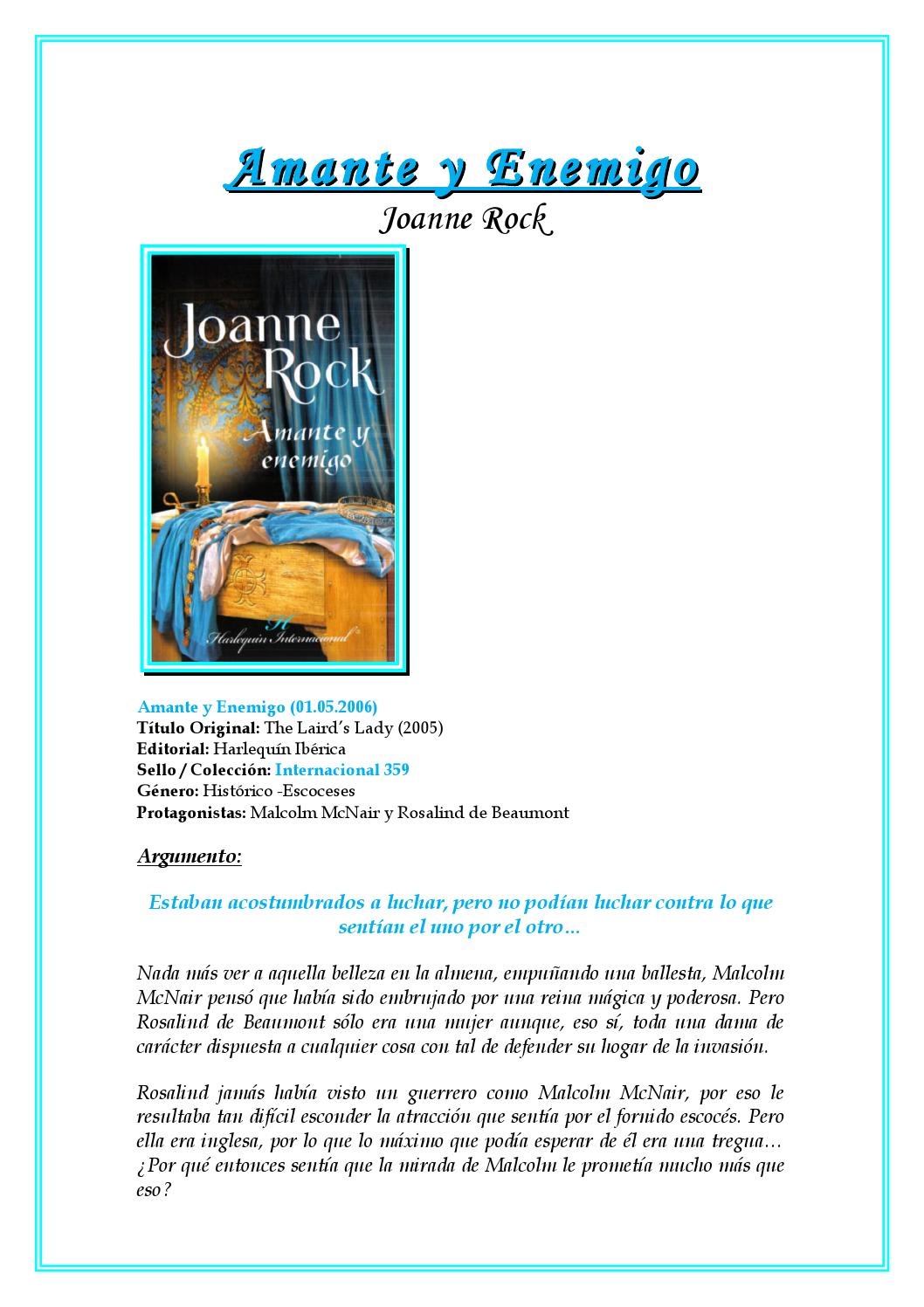Rock, joanne amante y enemigo by romina lazarte - Issuu