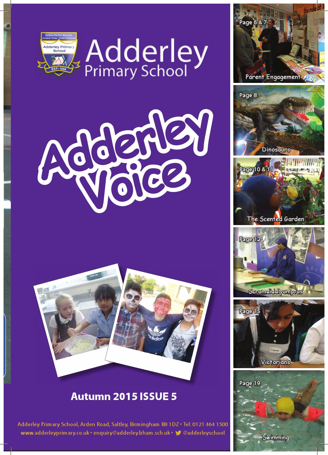Adderley Voice Issue 5 Autumn 2015 by Adderley Primary School Issuu