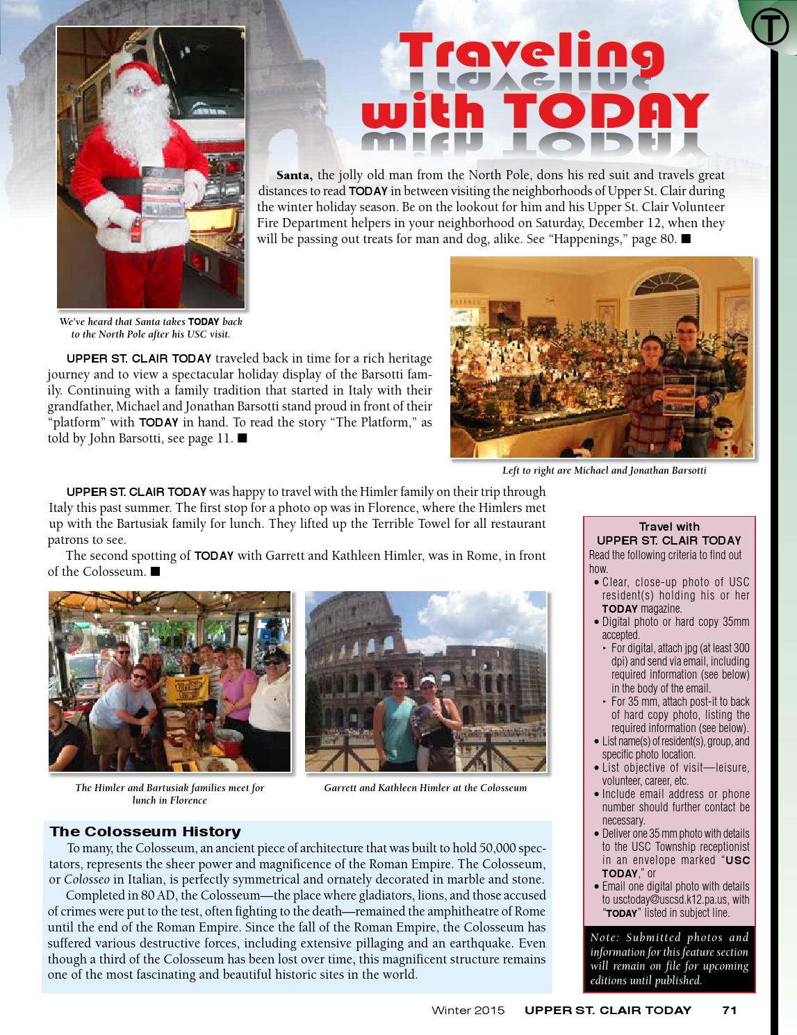 WINTER 2015 UPPER ST CLAIR TODAY By UPPER ST CLAIR TODAY Magazine Issuu