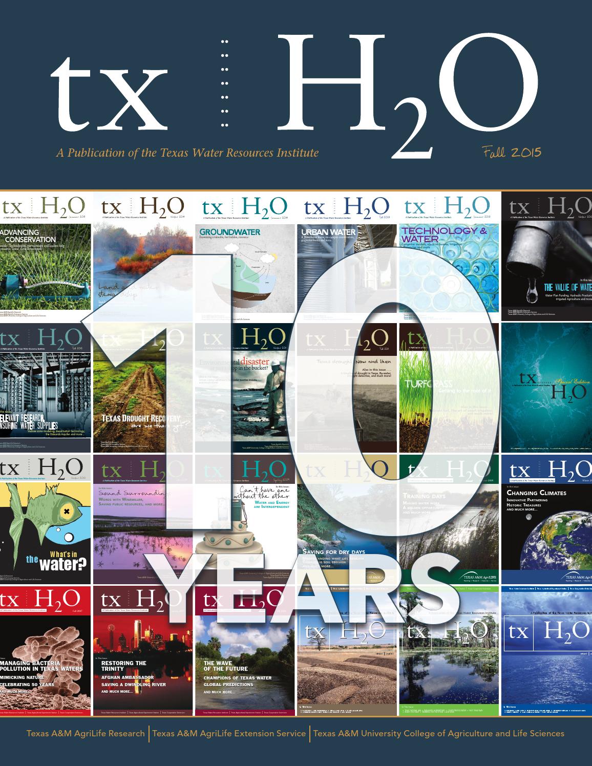txH2O Fall 2015 by Texas Water Resources Institute Issuu
