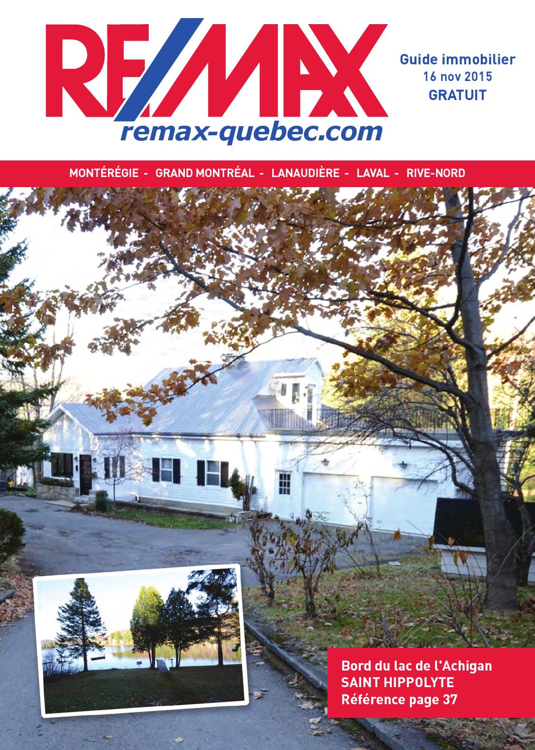 QUEBEC - Remax Montreal - 16 Nov., 2015 by NextHome - Issuu