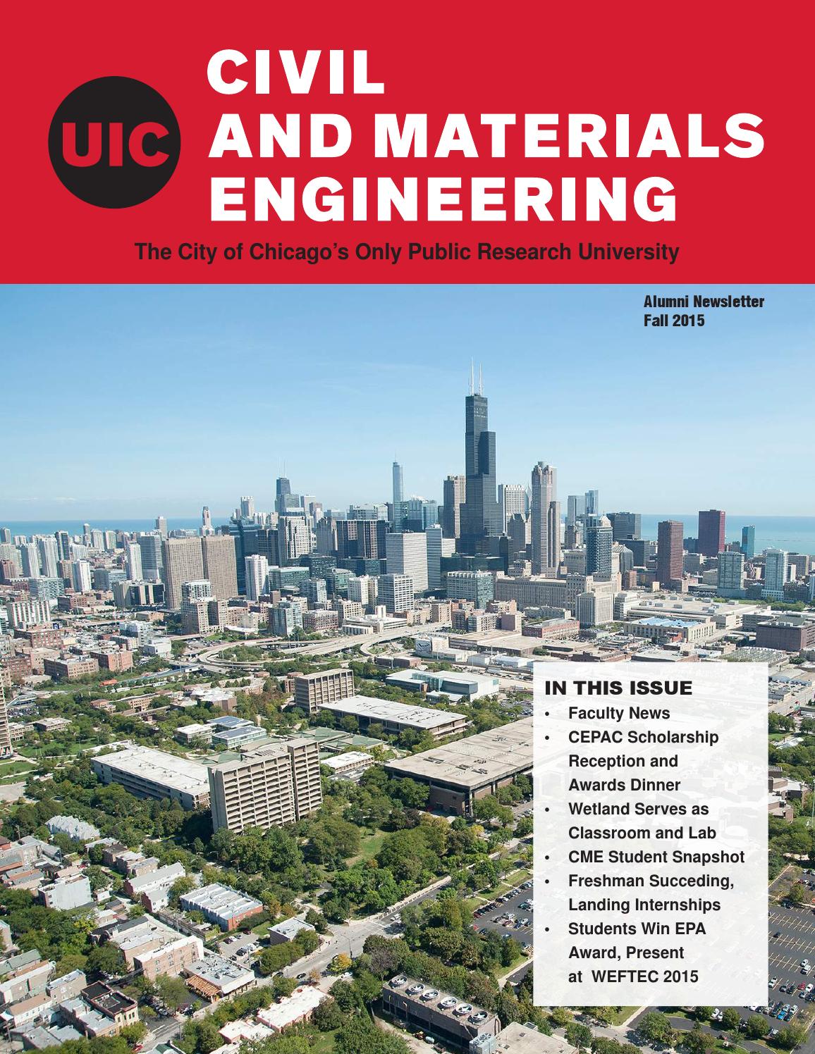 Civil and Materials Engineering Fall 2015 Alumni Newsletter by UIC