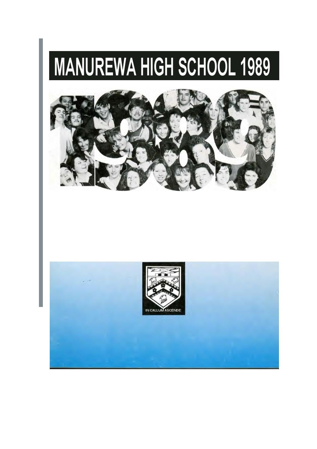 magazine 1989 by manurewa high school