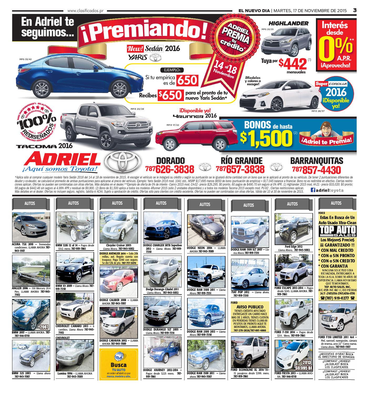 ClasificadosPR 11 17 2015 by Issuu