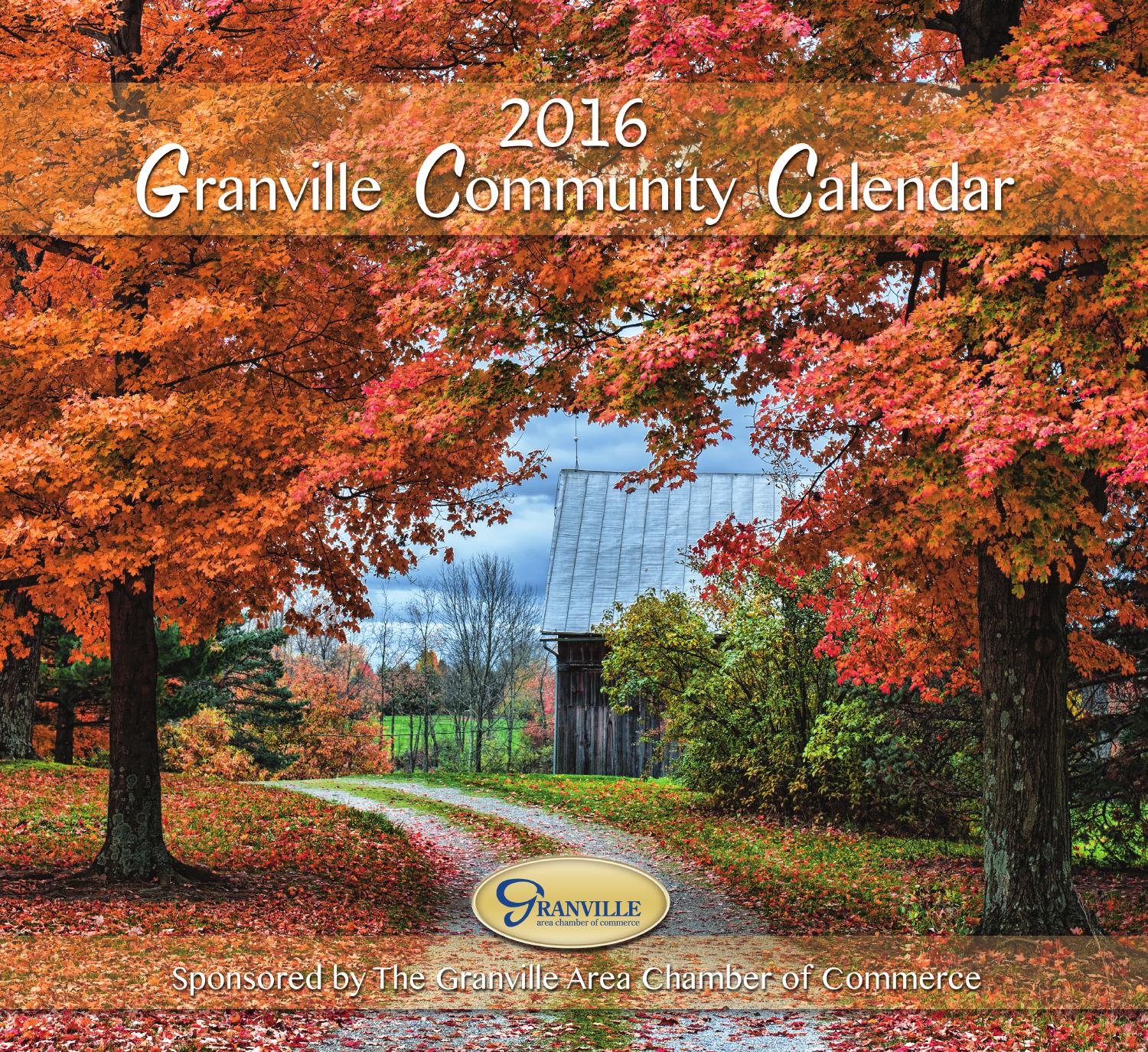 Granville 2016 Calendar by Local Umbrella Media - Issuu