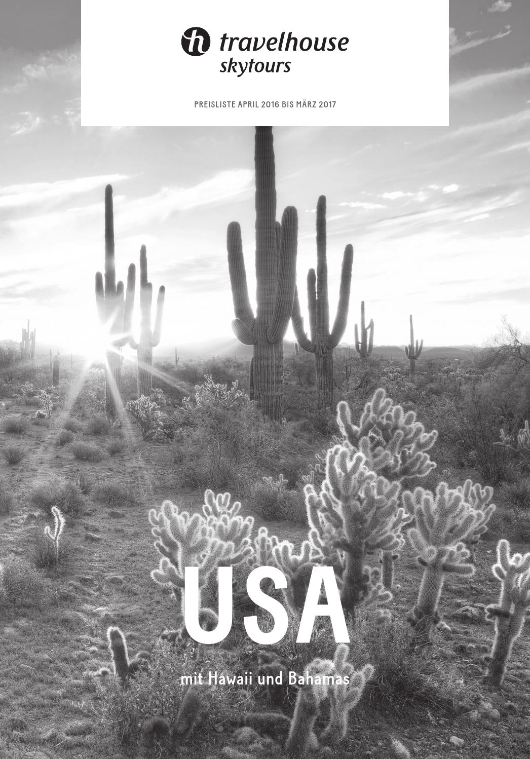 Preisliste Travelhouse USA April 2016 bis März 2017 by Preisliste Travelhouse USA April 2016 bis März 2017 by