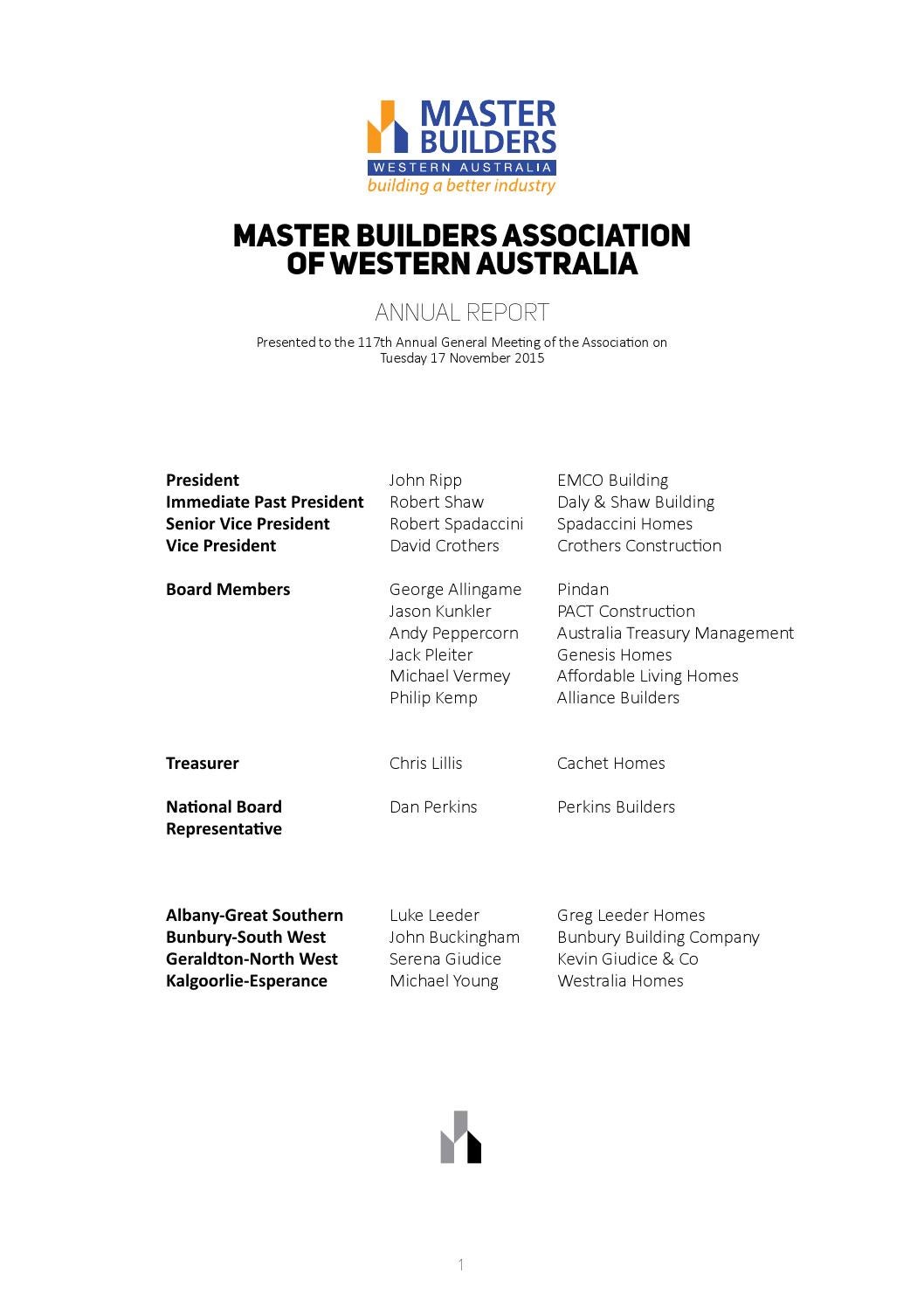 Master Builders WA Spring 2021 eBook by Master Builders Issuu