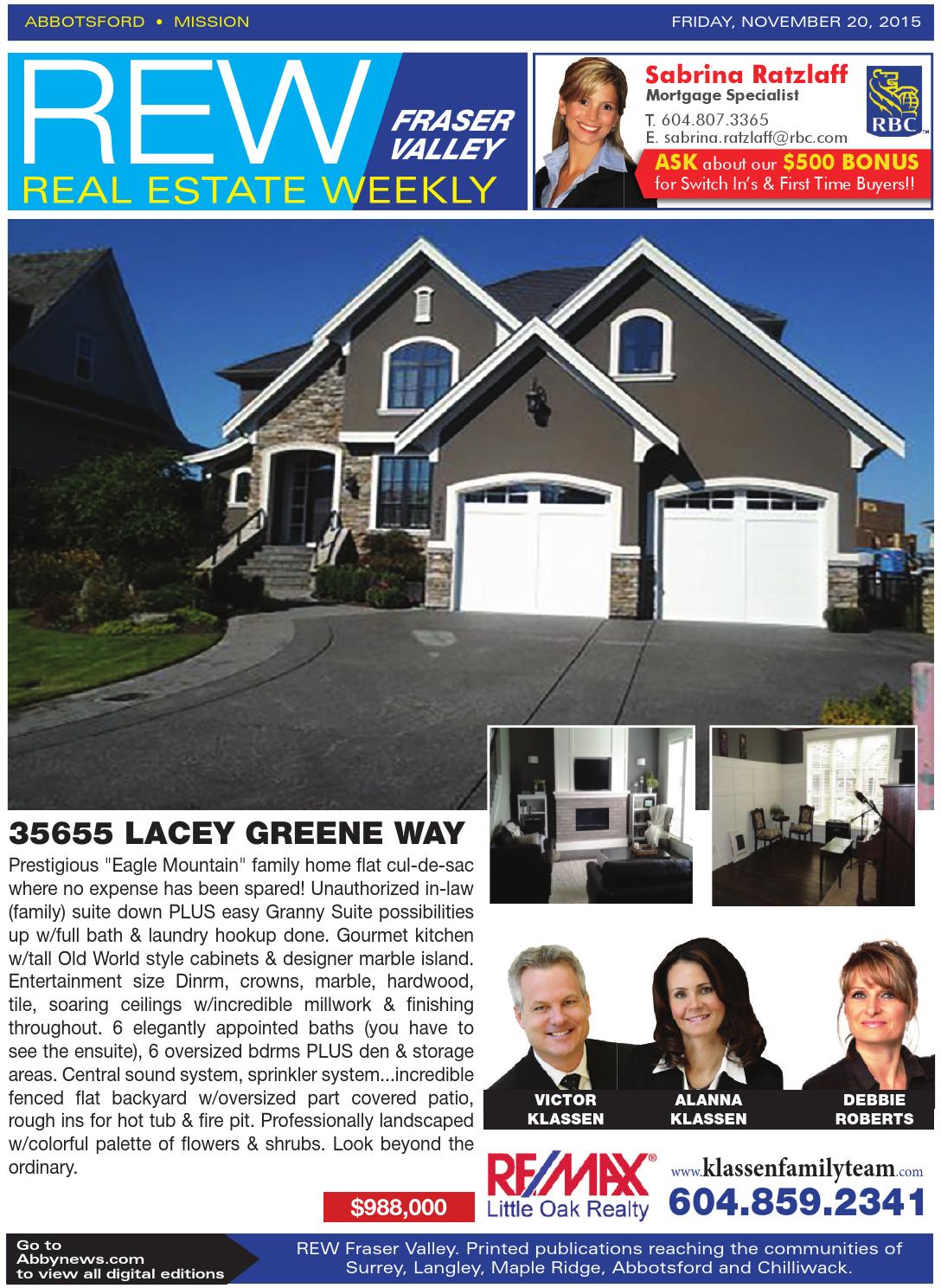 Real Estate Weekly November 20, 2015 by Black Press Media Group Issuu