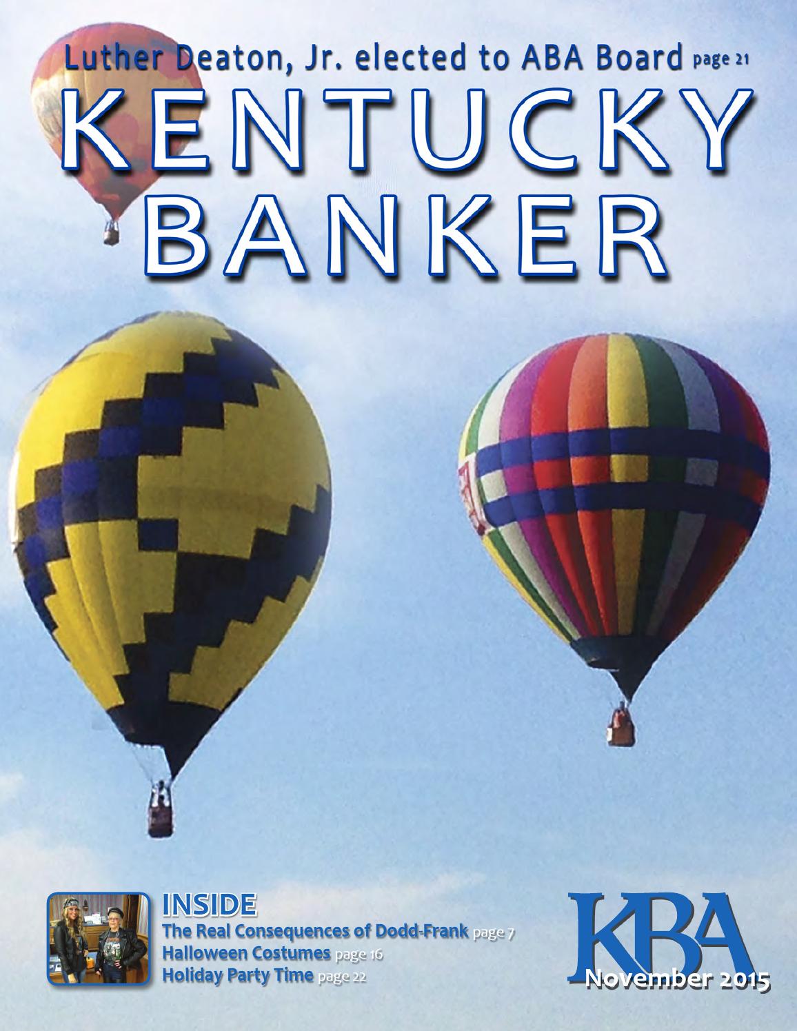 Kentucky banker magazine november 2015 by Kentucky Bankers Association