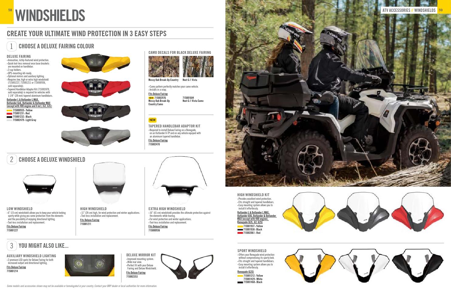 Motors CANAM OUTLANDER DELUXE FAIRING KIT 715000935 YELLOW ATV, Side