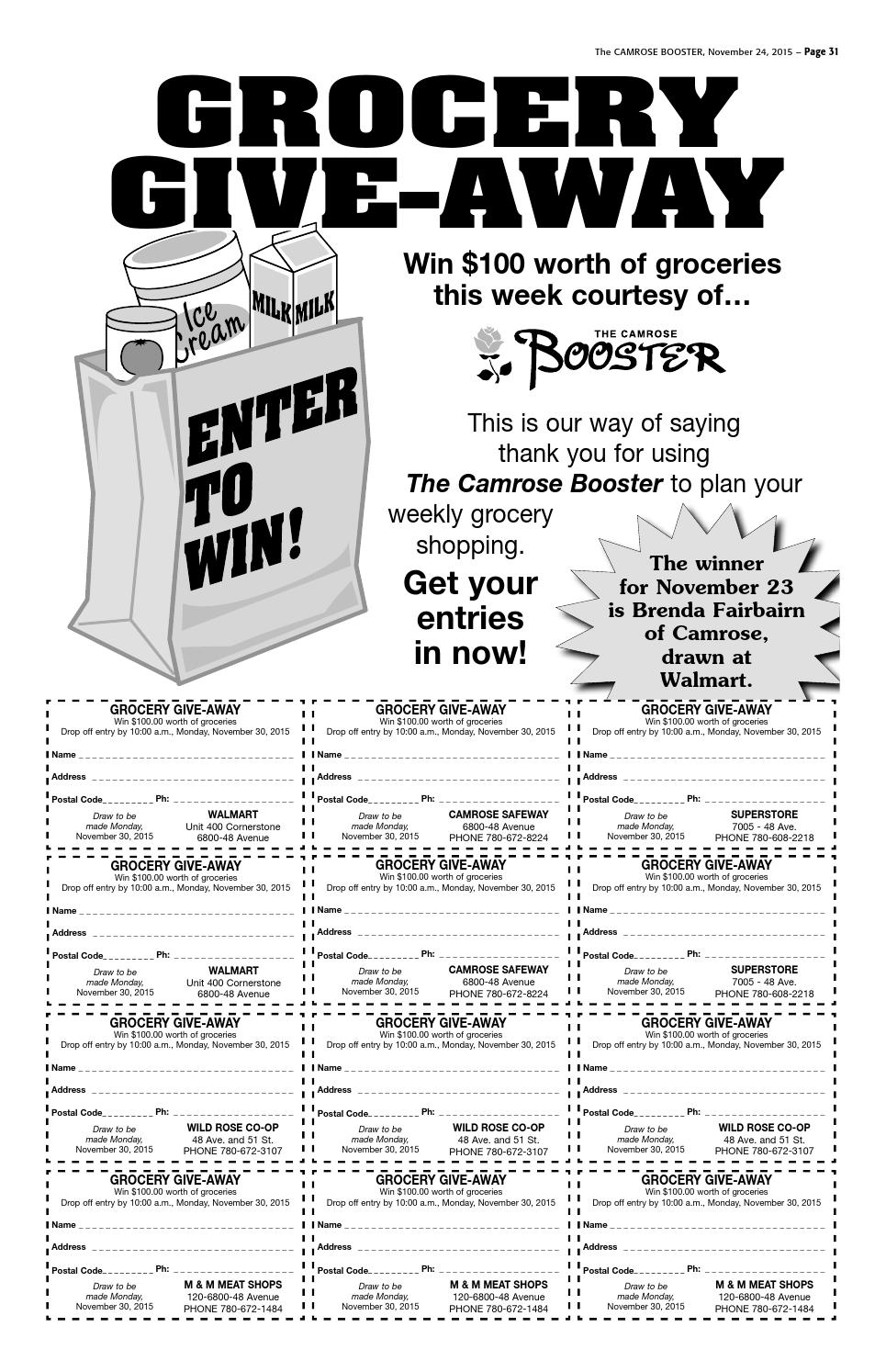 November 24, 2015 Camrose Booster by The Camrose Booster Issuu