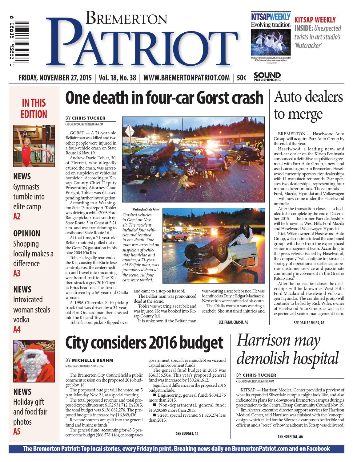 Bremerton Patriot November 27 2015 By Sound Publishing Issuu