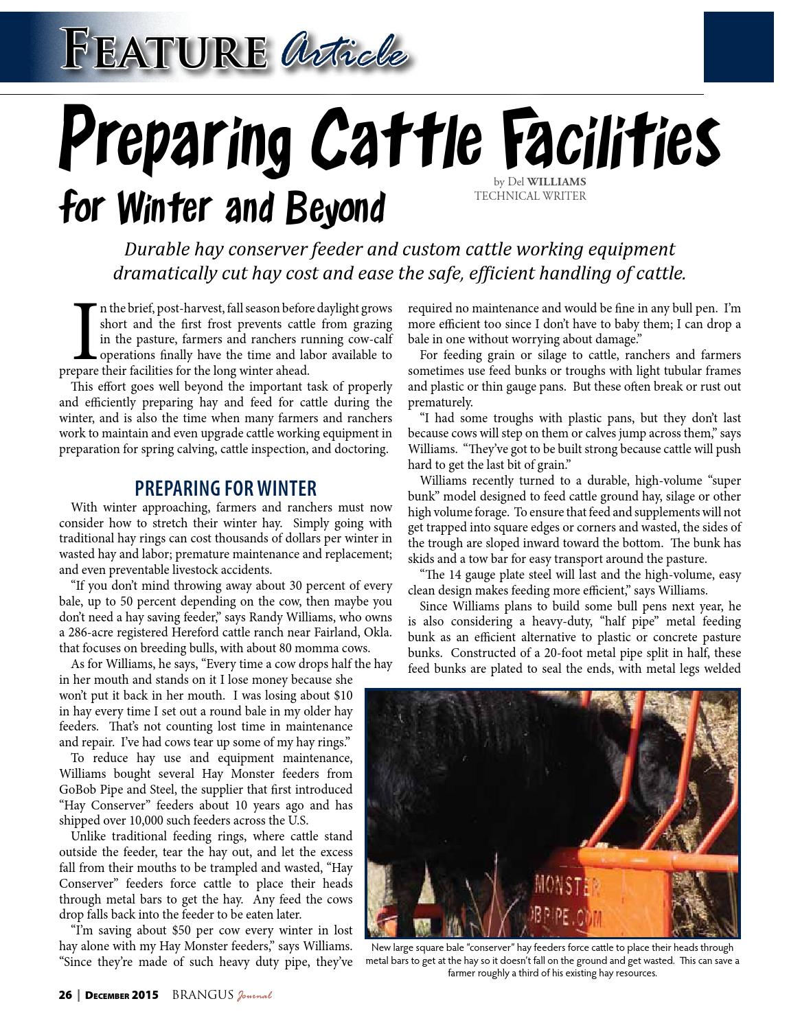 December 2015 Brangus Journal By International Brangus Breeders