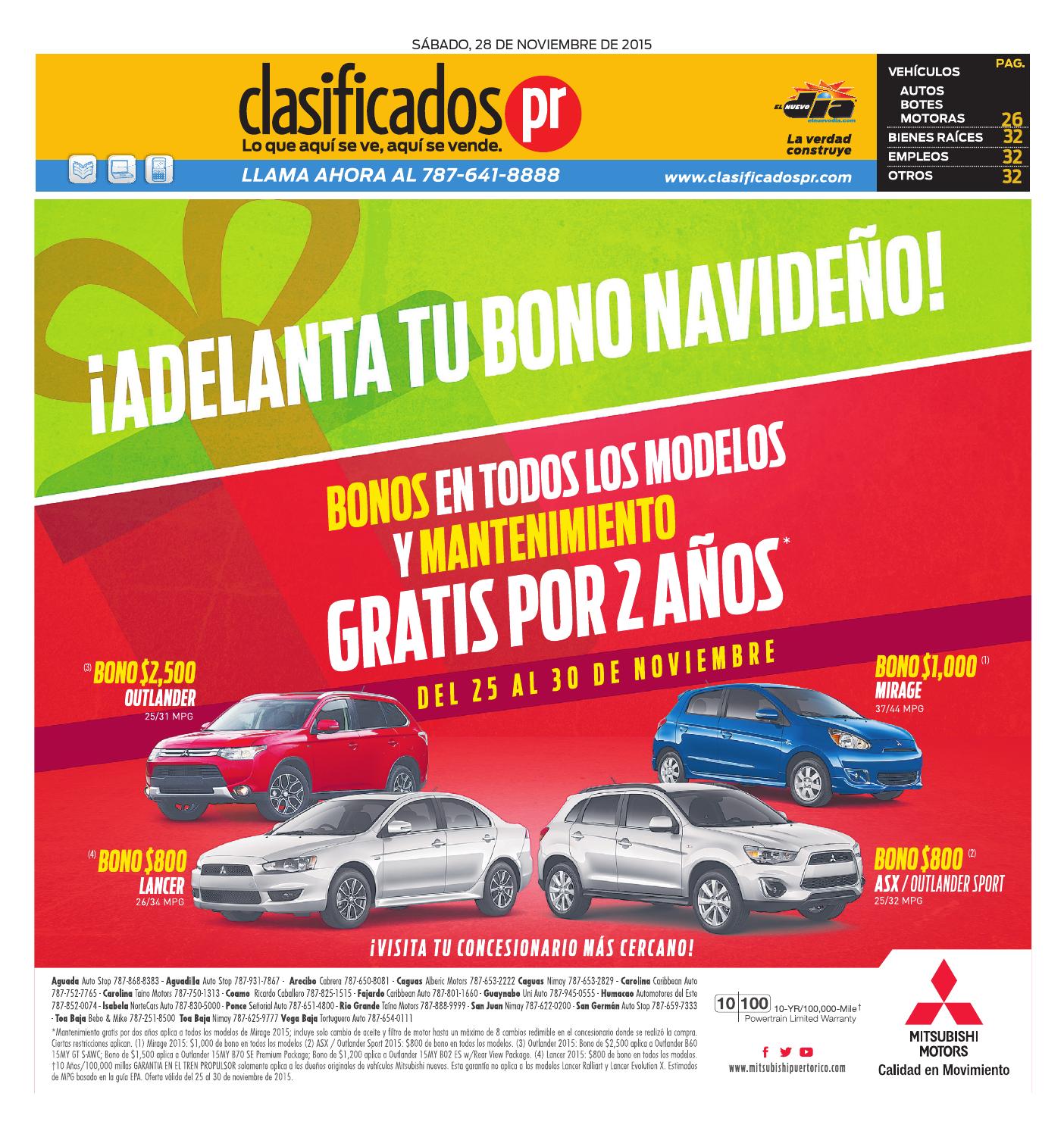 ClasificadosPR 11 28 2015 by Issuu