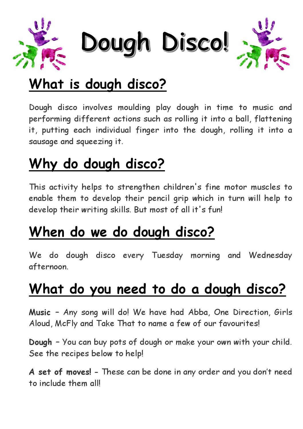 Dough Disco Information for Parents by Schudio Issuu