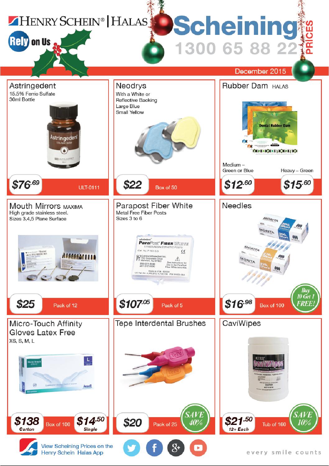 Scheining Prices by Henry Schein Australia Issuu