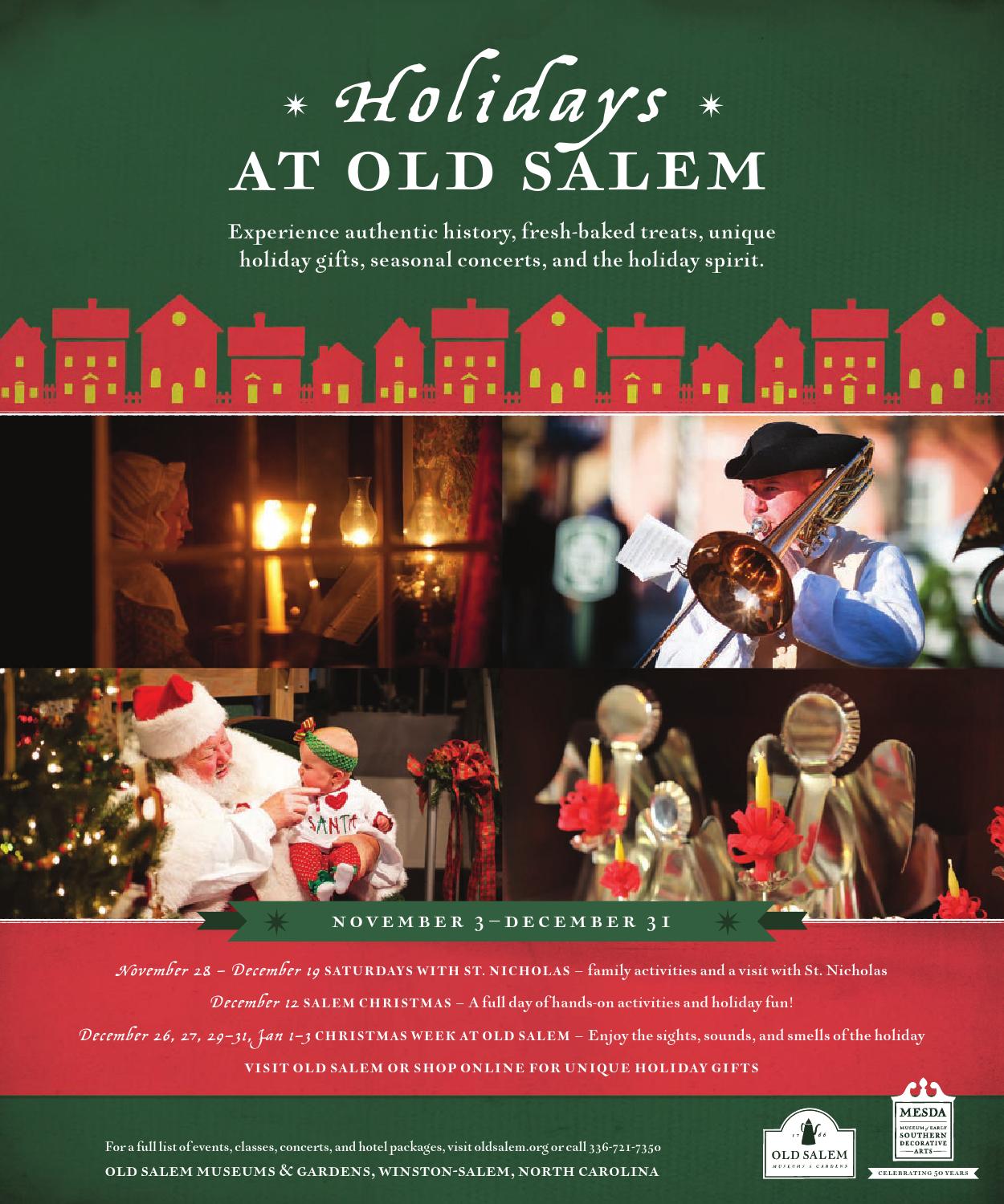 o henry december 2015 by o henry magazine issuu old salem christmas