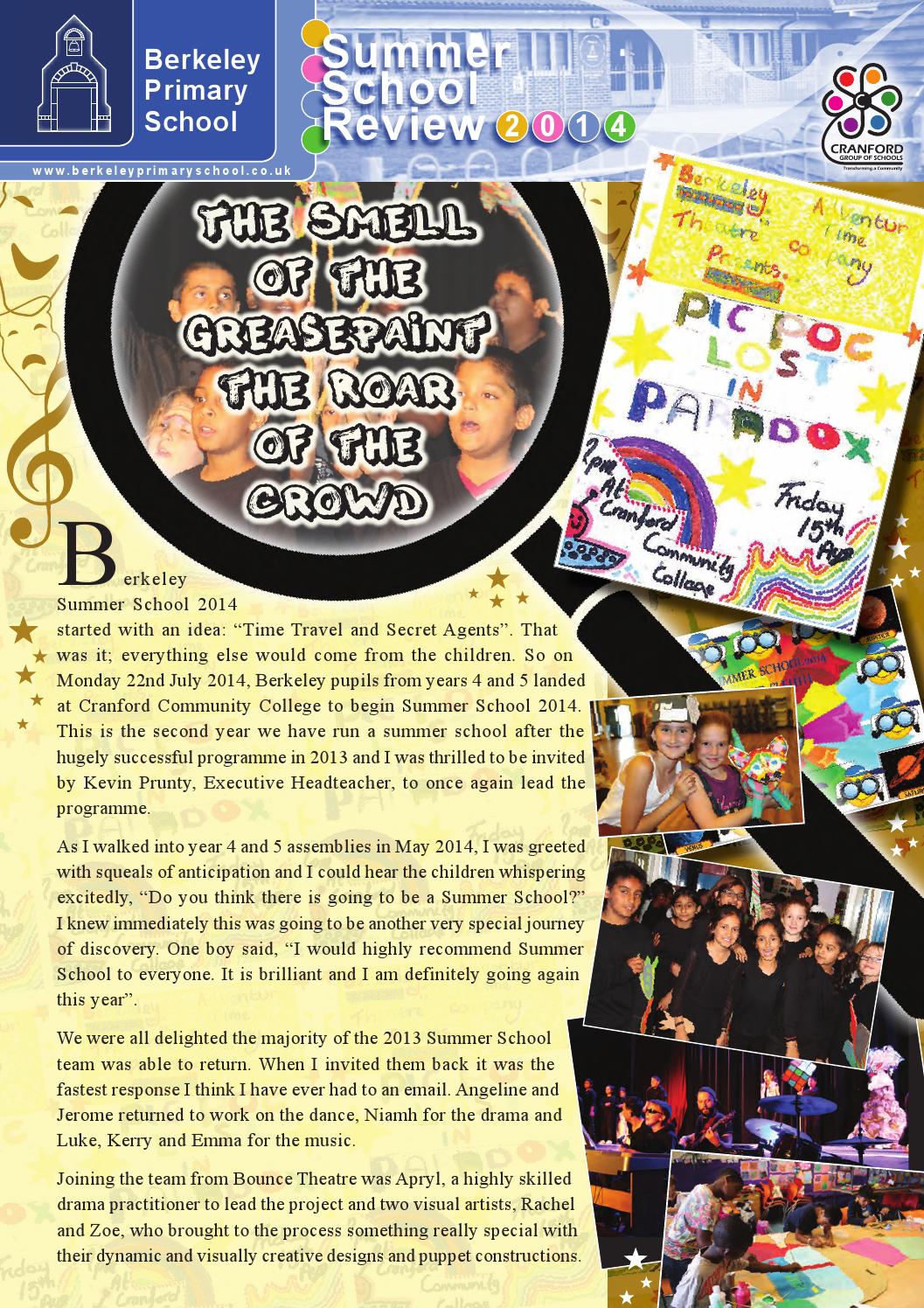 Berkeley Summer School 2014 by Cleverbox UK Ltd Issuu