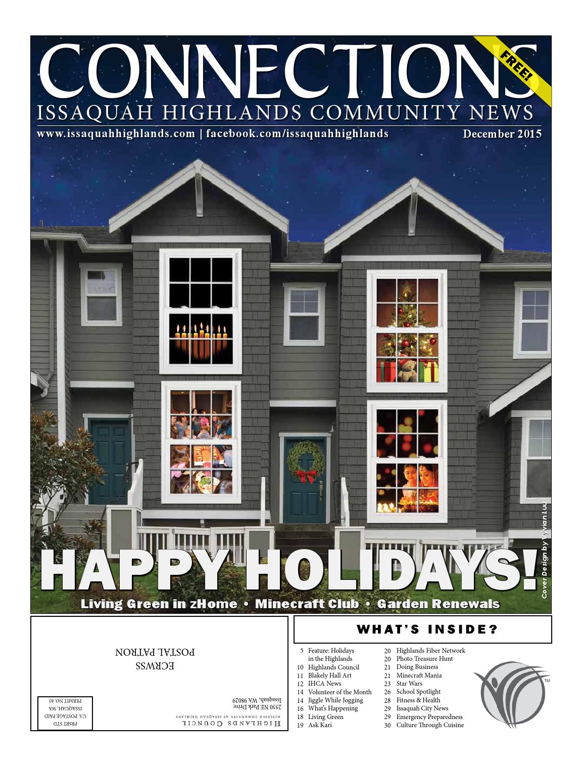 December 2015 By Issaquah Highlands Connections Issuu