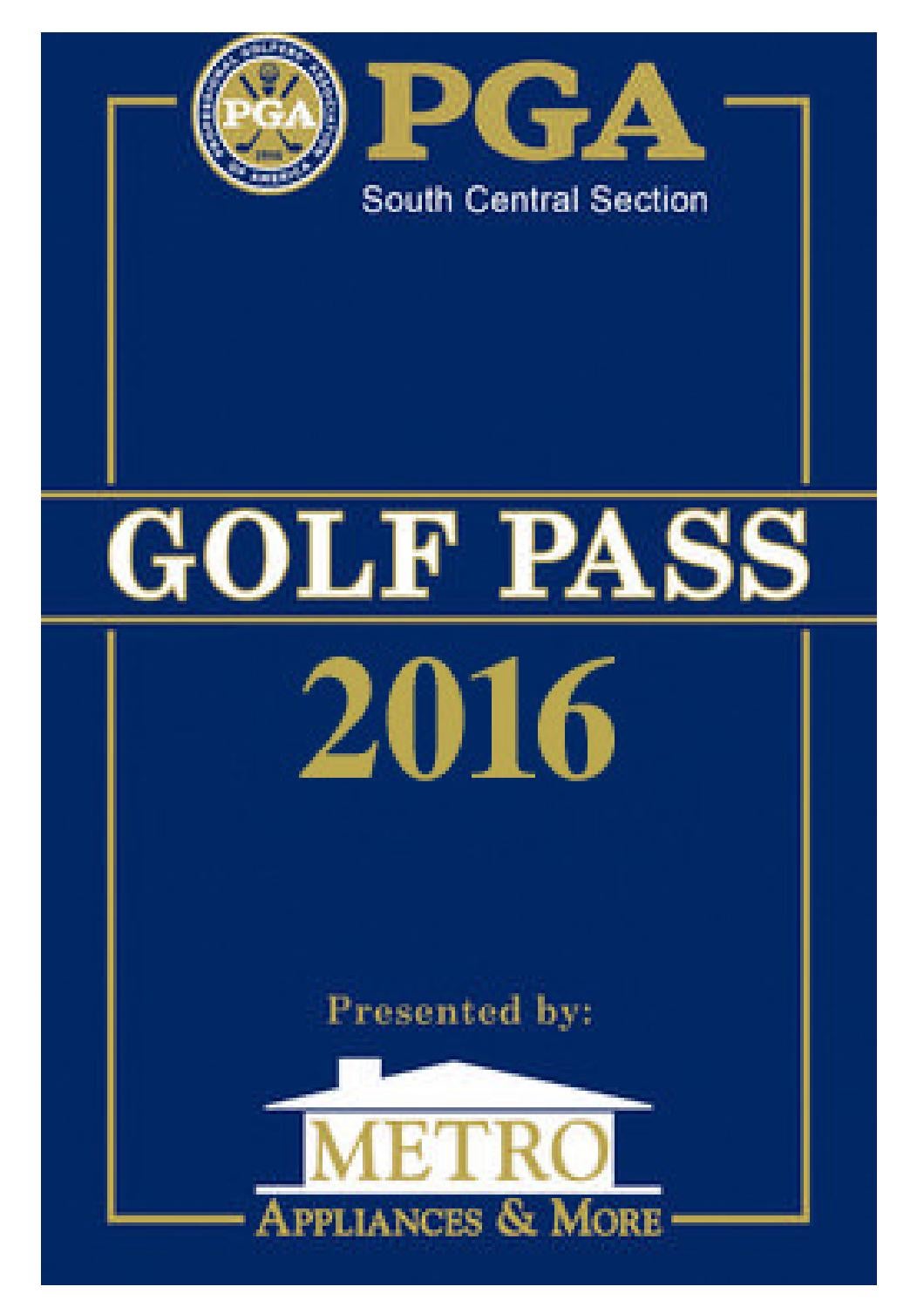 2016 SCSPGA Golf Pass by South Central PGA Issuu