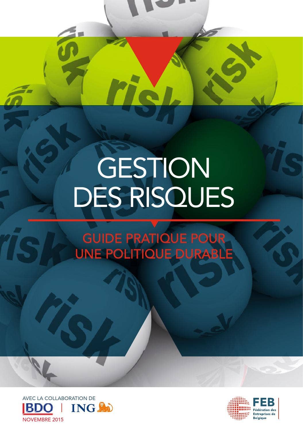 Gestion des risques. Guide pratique pour une politique durable by VBO ...