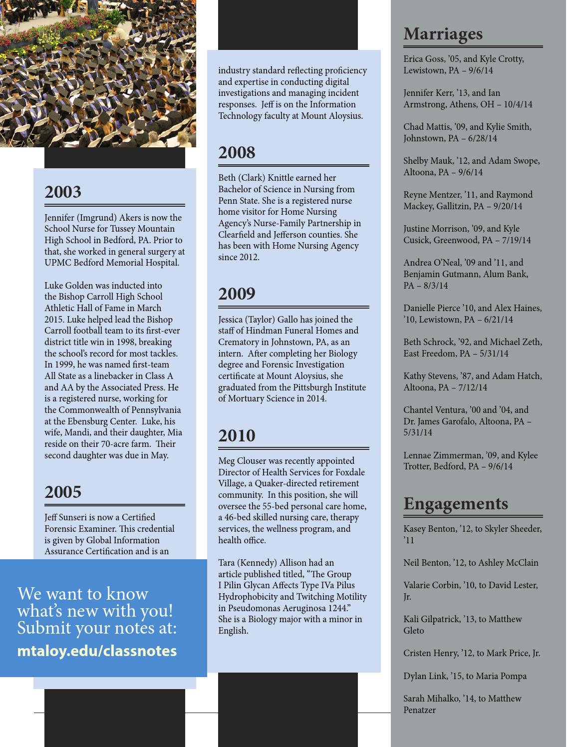 Mount Aloysius Magazine Summer 2015 By Mount Aloysius College Issuu