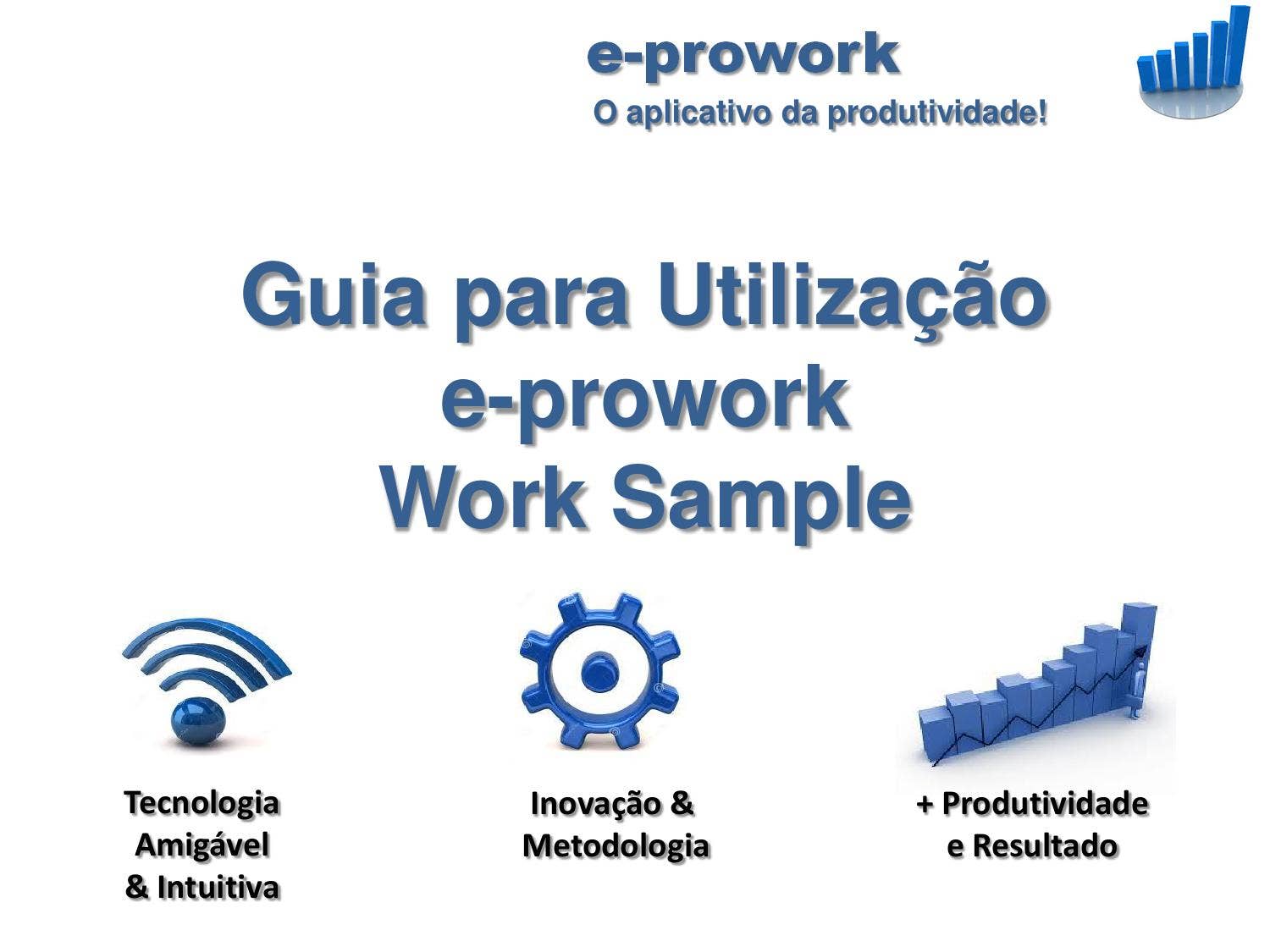 Pro Work Guide Guia rapido de utilização e prowork work sample by e-prowork - Issuu