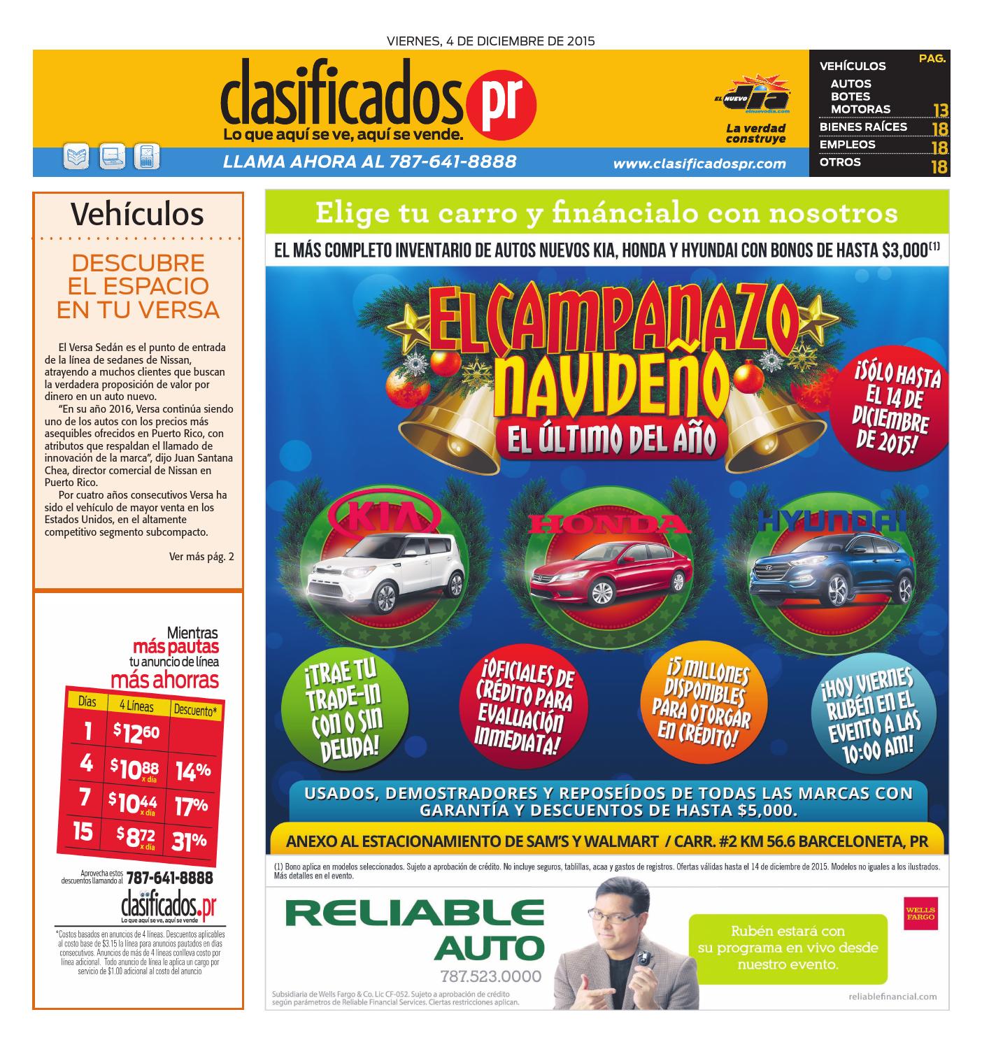 ClasificadosPR 12 04 2015 by Issuu
