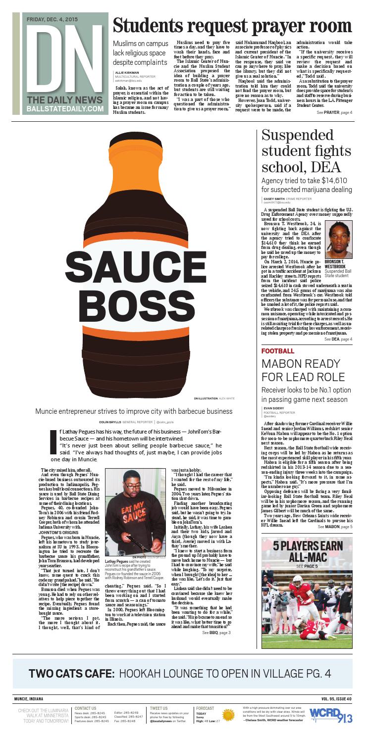 BSU 12-4-15 by The Ball State Daily News - Issuu