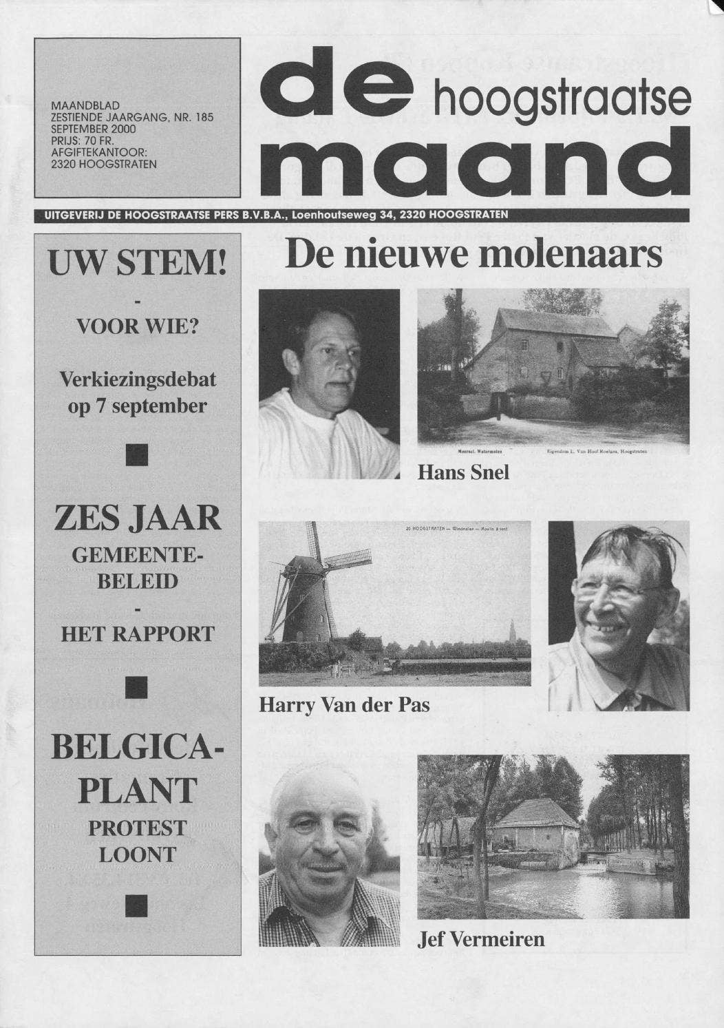 september 2000 - De Hoogstraatse Maand by De Hoogstraatse Maand® - archief  - Issuu