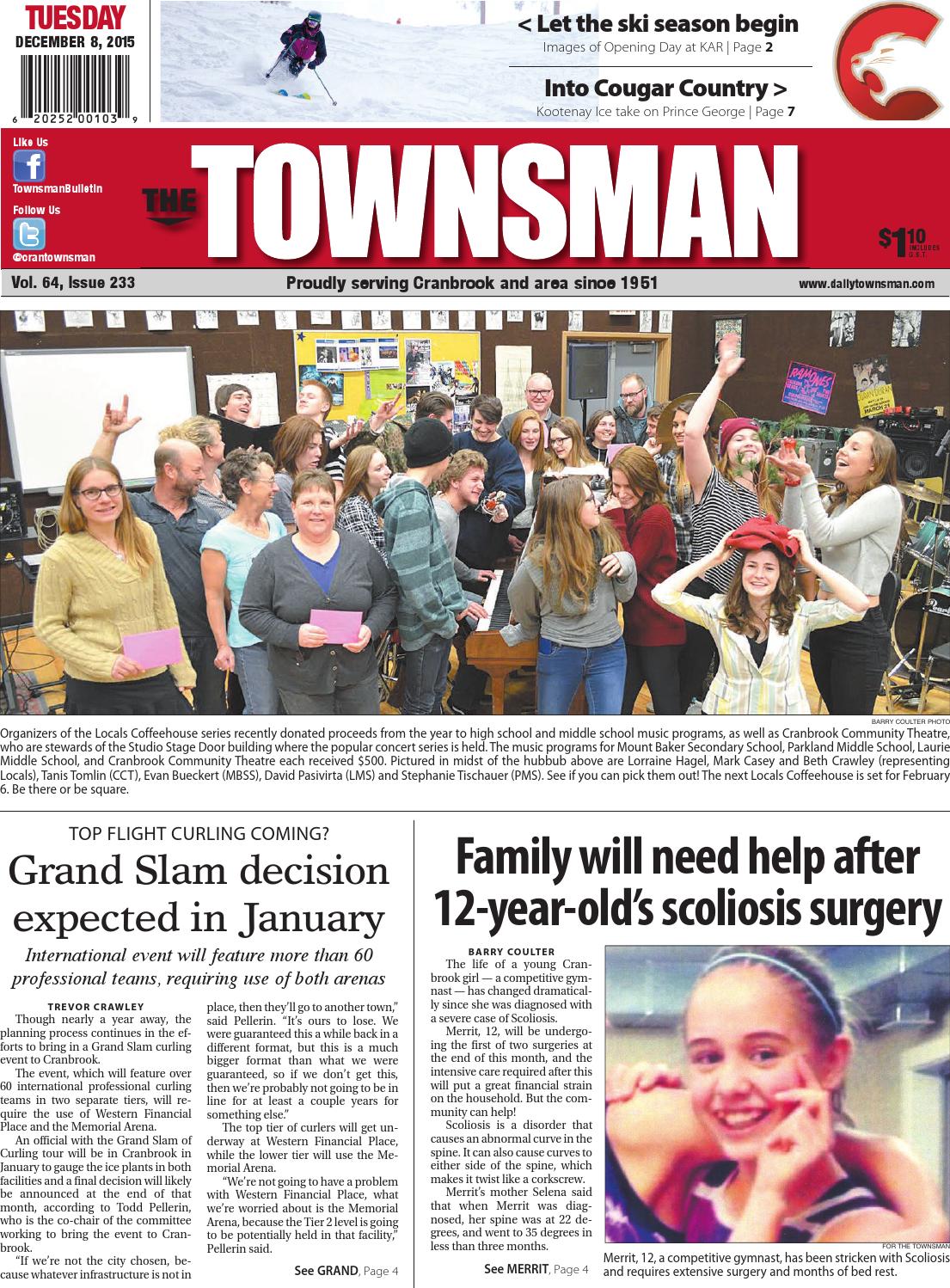 Cranbrook daily townsman december 08 2015 by black press media group