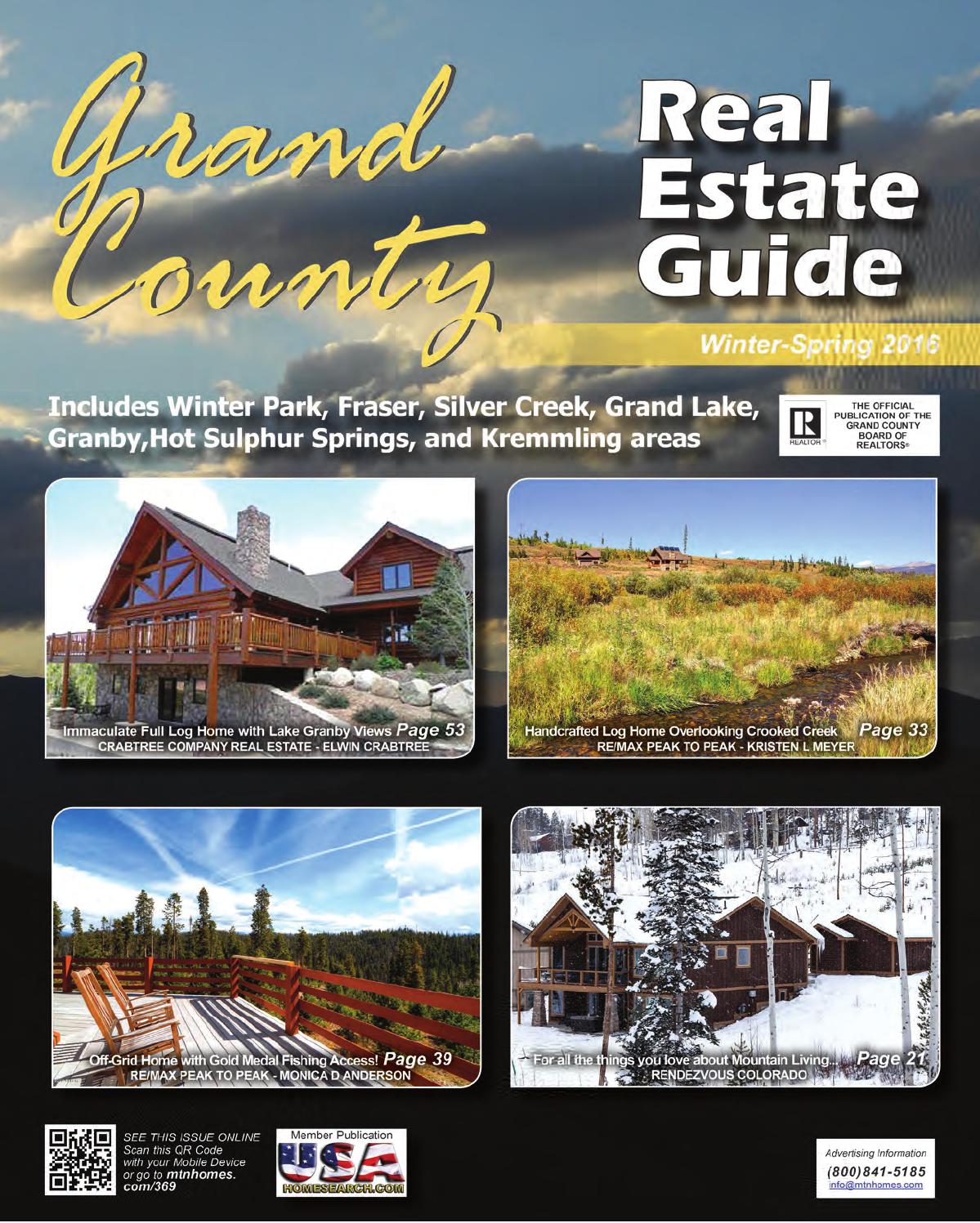 Grand County Real Estate Guide Num 56 by Mountain Homes Publishing Issuu