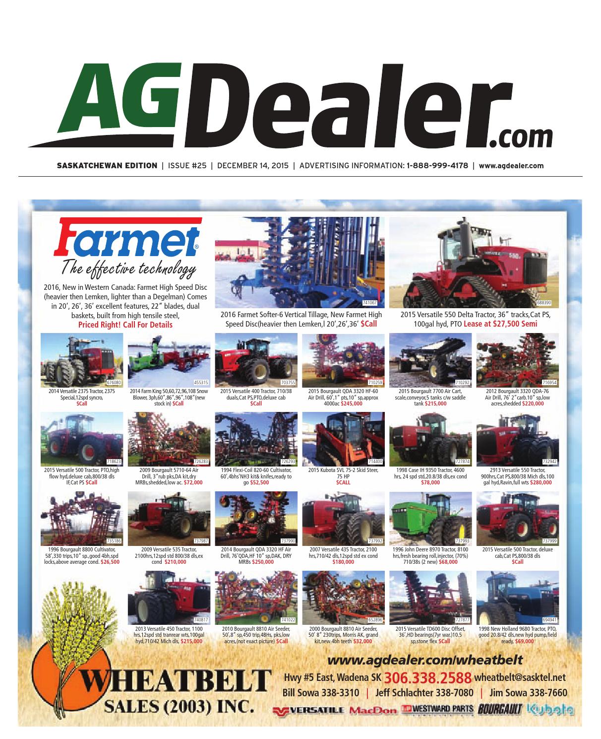 Wheel & Deal Saskatchewan, December 14, 2015 by Farm Business Communications - issuu