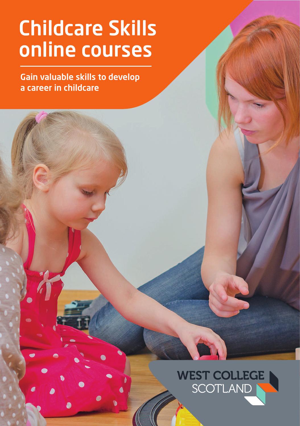 WCS distance learning childcare skills by West College Scotland Issuu