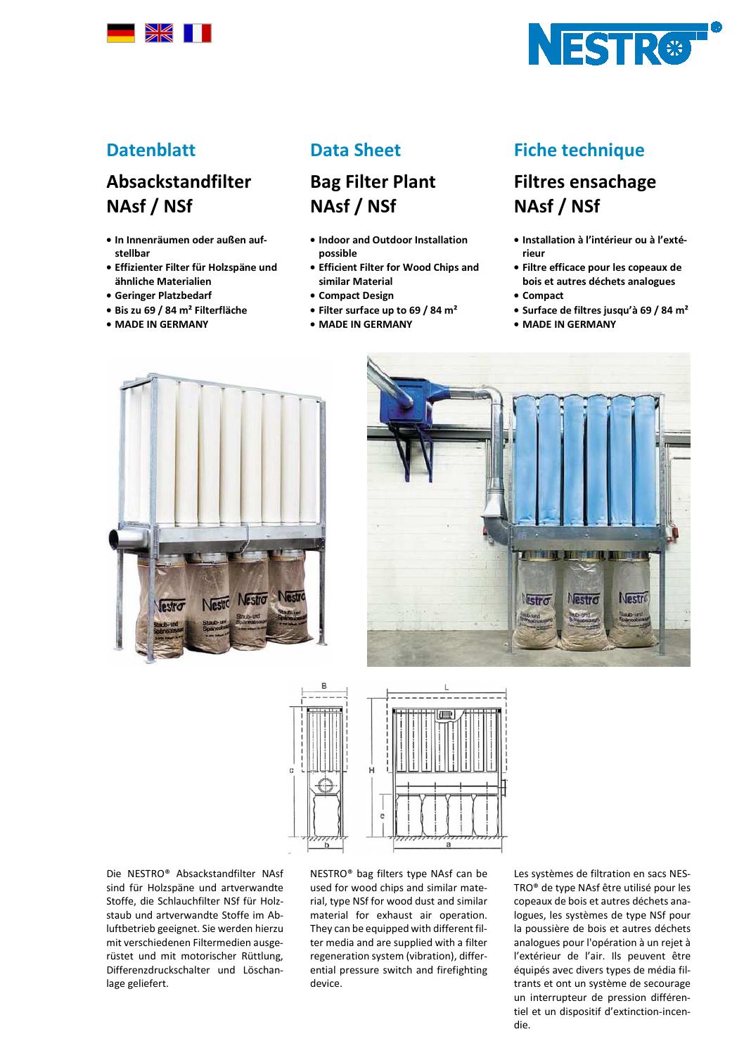 Datenblatt NAsf & NSf (DE, EN, FR) by NESTRO Lufttechnik GmbH - Issuu
