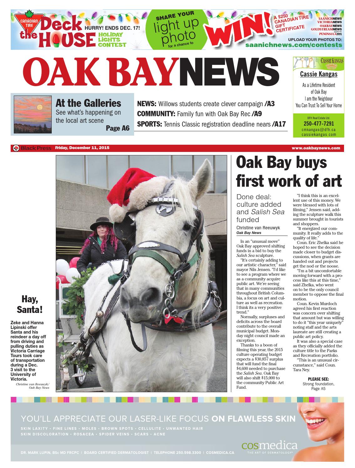Oak Bay News, December 11, 2015 by Black Press Media Group Issuu
